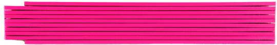 Zollstock farbig 2m aus Buchenholz, 1-seitig bedruckt magenta